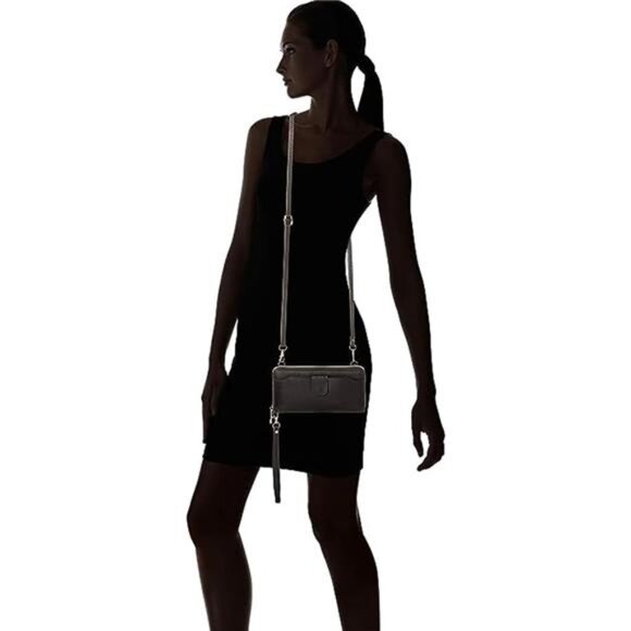 Women's Crossbody Bags Purse with Cell Phone Holder Wristlet Wallet - Picture 6 of 7